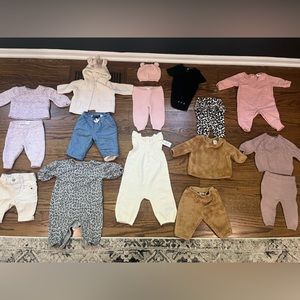 Baby 0-3M warm outfit Bundle